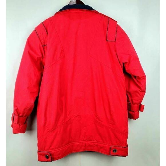 Mulberry Street Womens Jacket Coat Red Hook Loop Pockets Long Sleeve Buttons S - Picture 2 of 12